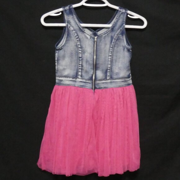 GUESS KIDS | small (7/8) girls | Denim Dress | Zip-Up Back Closure - Picture 2 of 16